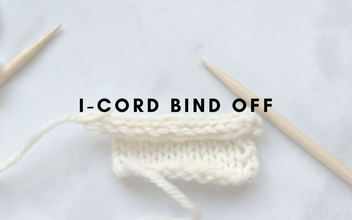 How to Knit an ICord Bind Off (Knitting Tutorial) Juliette Pécaut