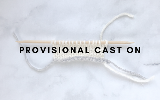 provisional cast on knitting tutorial
