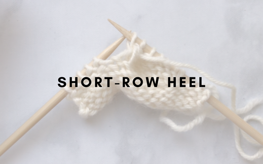 short-row heel knitting tutorial
