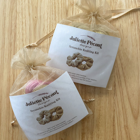 Scrunchie Knitting Kit