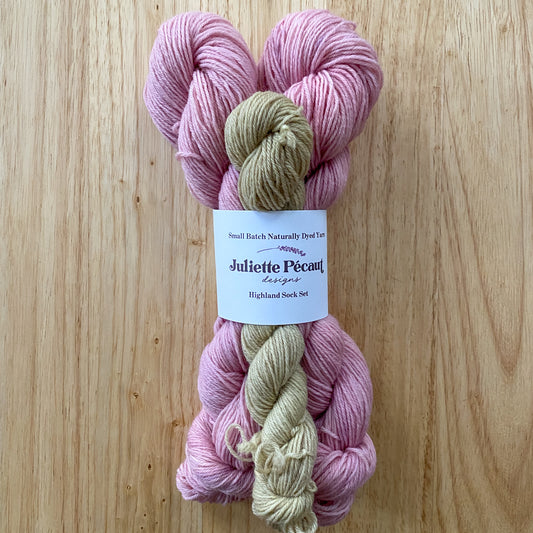Highland Sock Sets: Naturally Dyed Wool Sock Yarn