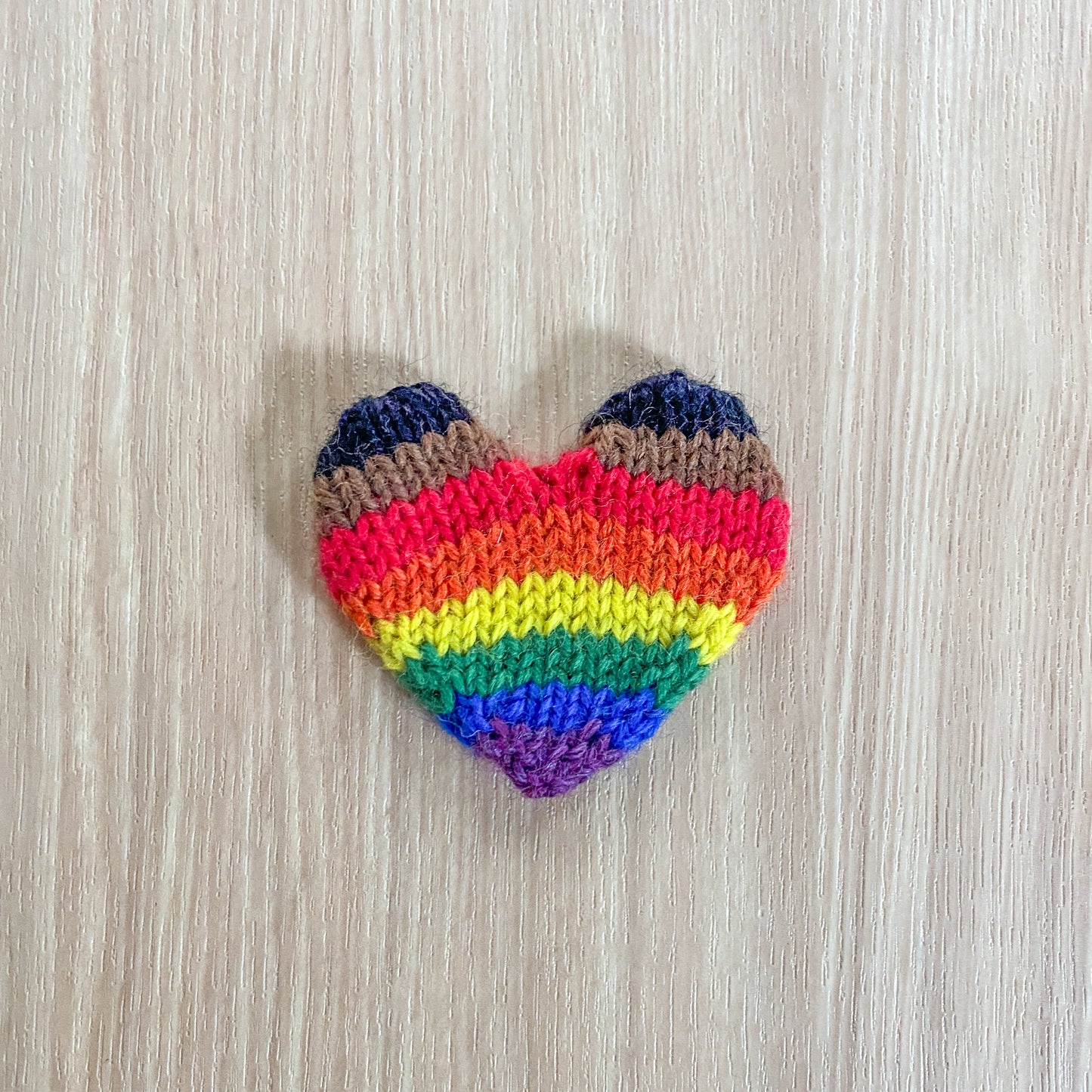 Mini Pride Heart Knitting Pattern