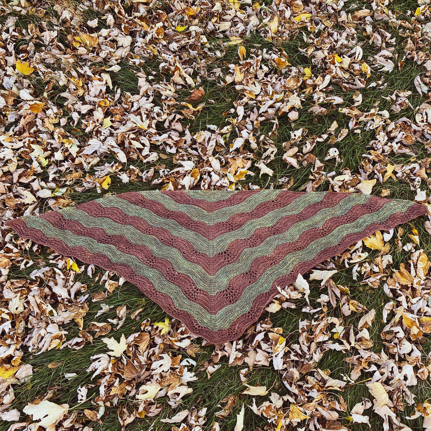 Lava Flow Shawl Knitting Pattern