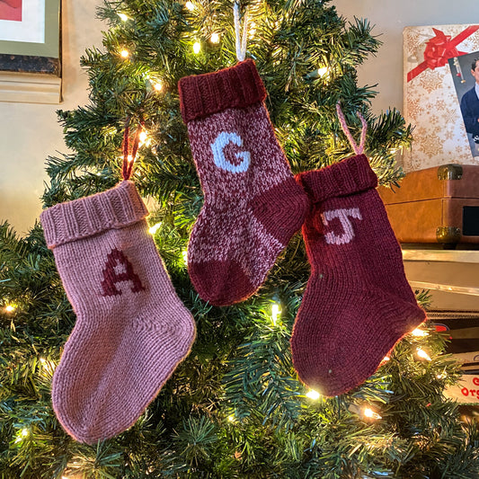 Yuletide Pint-Size Stocking Knitting Pattern