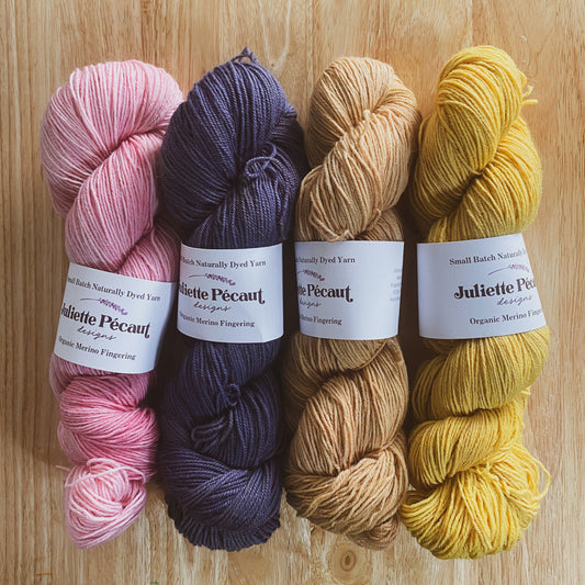 Organic Merino Fingering: Naturally Dyed Wool Yarn
