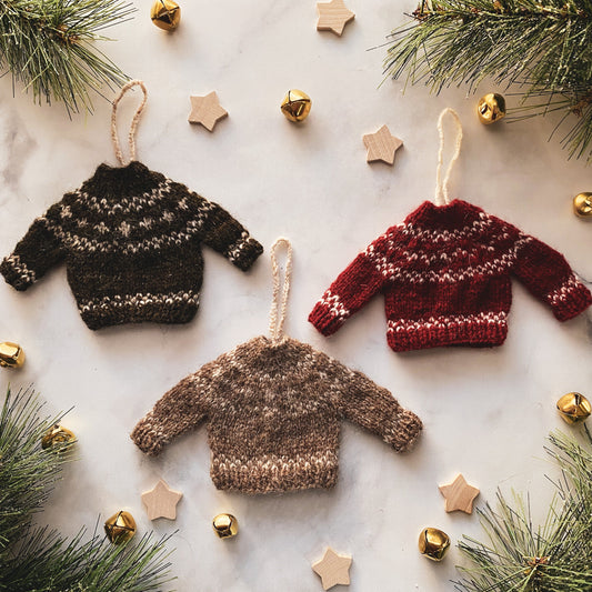 Festive Fair Isle Jumper Ornament Pattern