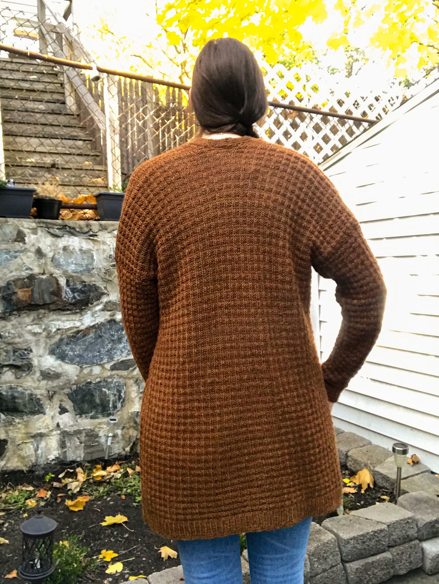 Apple Cider Doughnut Cardigan Knitting Pattern
