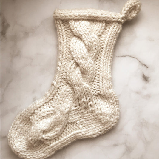Home for Christmas: Cable Stocking Pattern