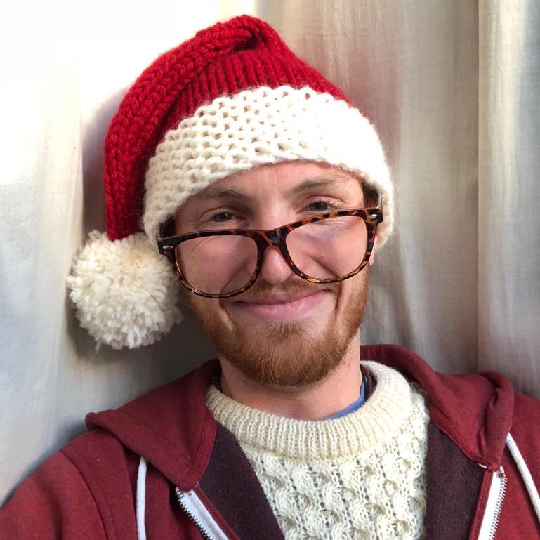 free santa hat knitting pattern