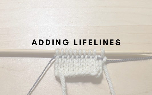 Adding Lifelines in Knitting