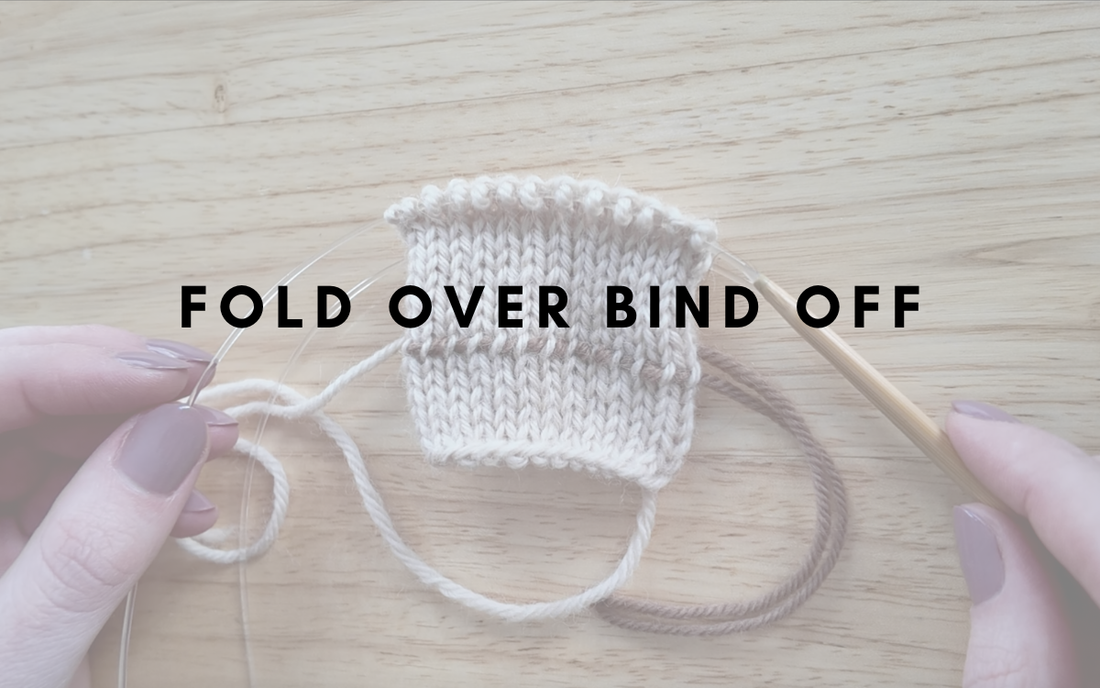 How to Knit a Fold Over Cuff or Collar Bind Off: Knitting Tutorial