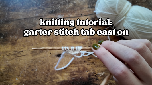 How to Do the Garter Stitch Tab Cast On: Knitting Tutorial