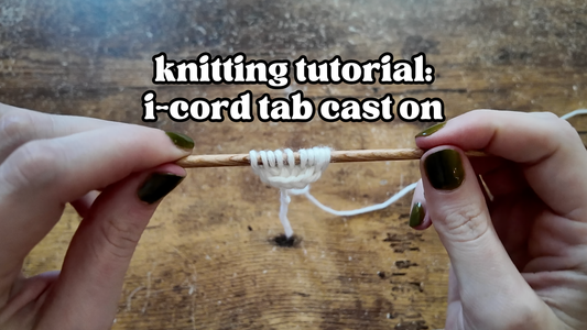 How to Do the I-Cord Tab Cast On: Knitting Tutorial