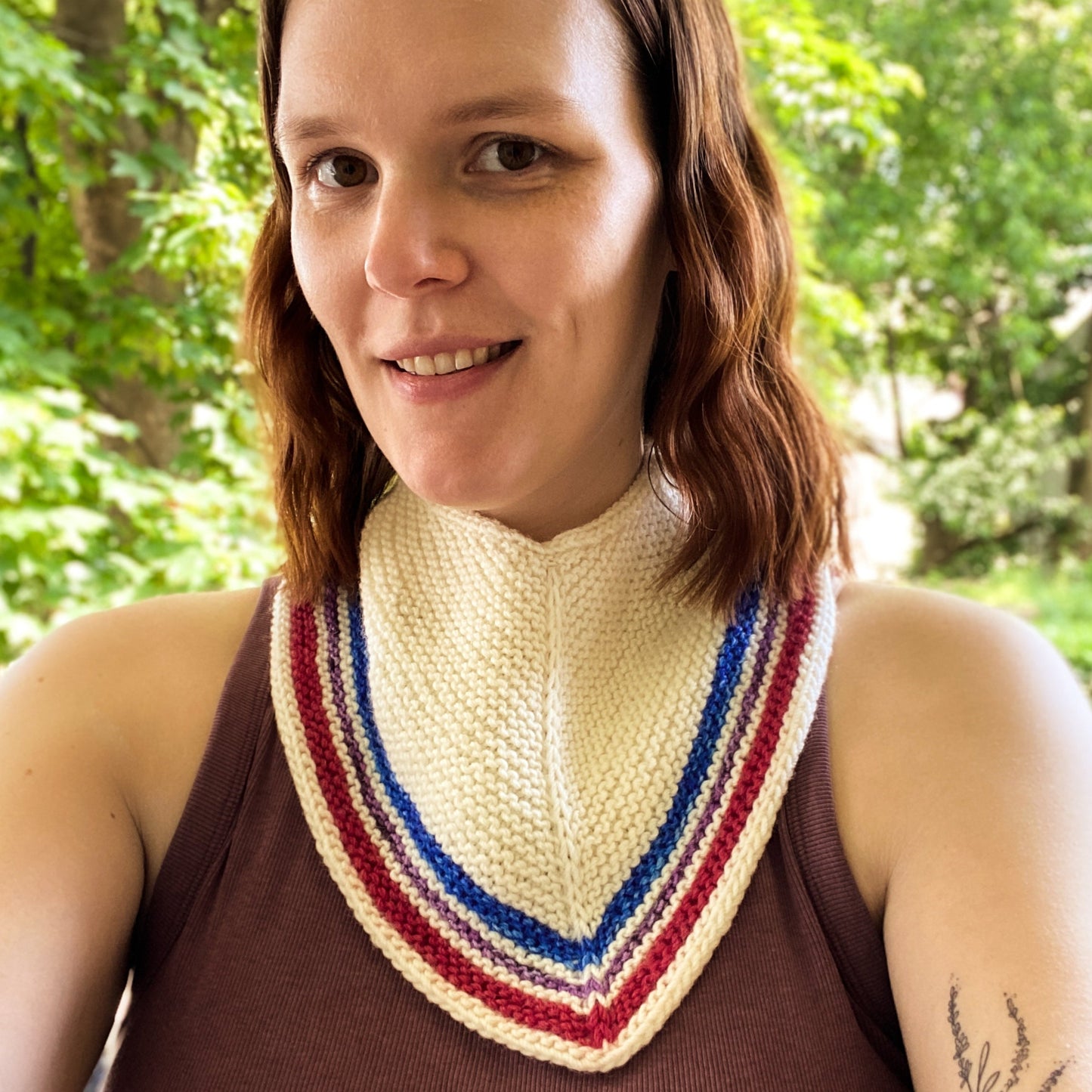Not a Phase Neckerchief Knitting Pattern – Juliette Pécaut Designs