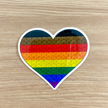 Knit Pride Heart Stickers