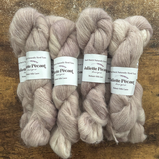 Mohair Silk Lace: Naturally Dyed Yarn