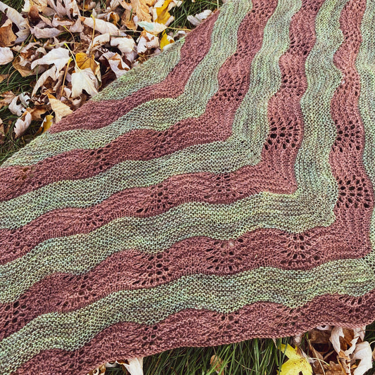 Lava Flow Shawl Knitting Pattern