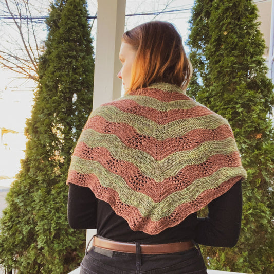 Lava Flow Shawl Knitting Pattern