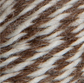 Close-up of brown and beige yarn strands