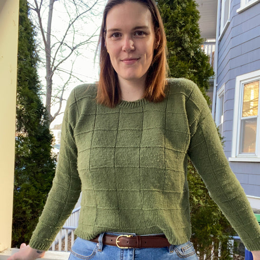 Off the Grid Pullover Knitting Pattern