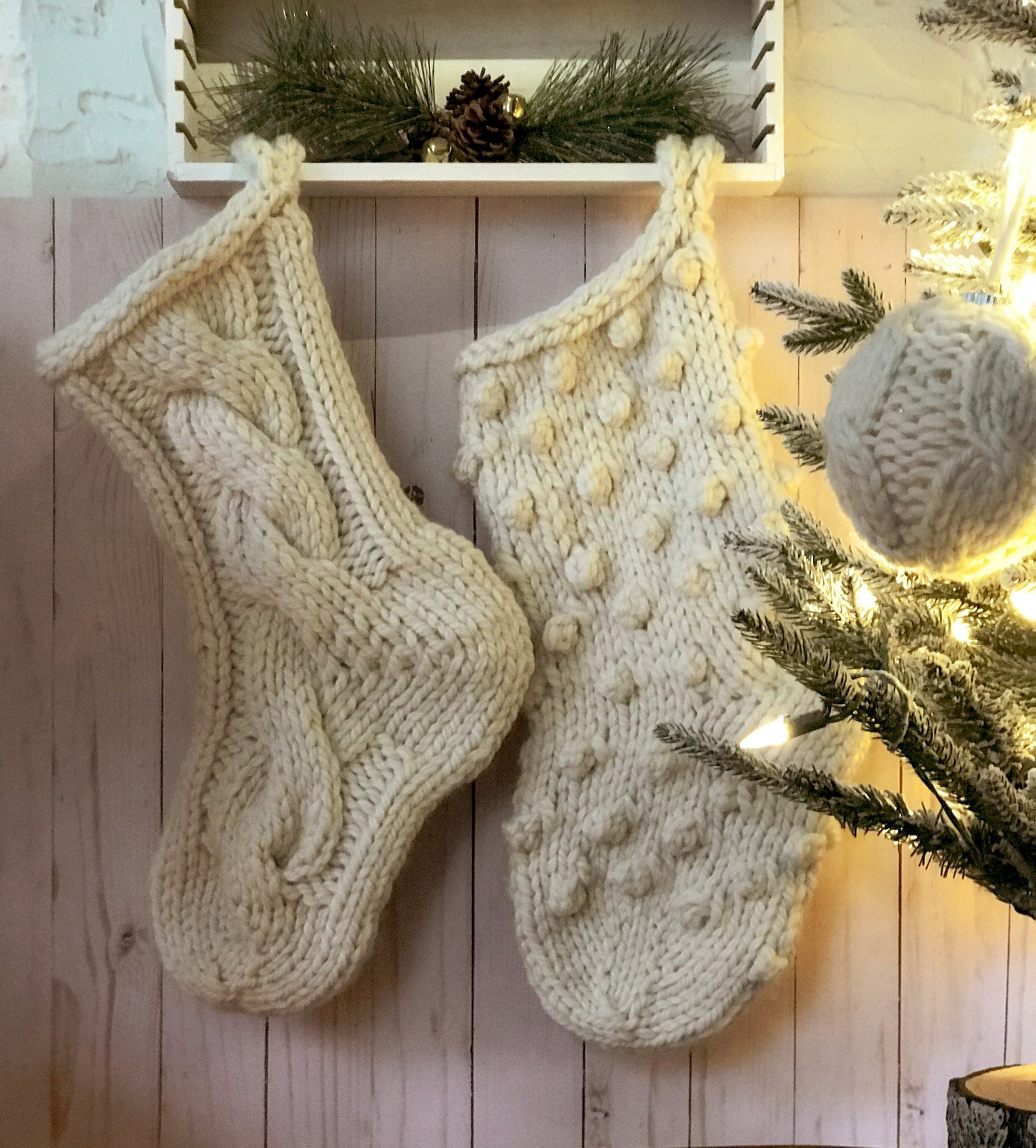 Crazy Wool Christmas Stocking - Kit & Pattern